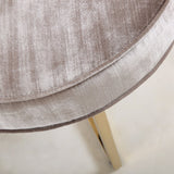 TOV Furniture Layla Velvet Ottoman | Grey TOV-OC3717