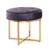 TOV Furniture Layla Ottoman | Peacock TOV-OC3718