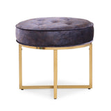 TOV Furniture Layla Ottoman | Peacock TOV-OC3718
