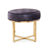 TOV Furniture Layla Ottoman | Peacock TOV-OC3718