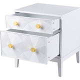 TOV Furniture Mila Lacquer Side Table | Matte White- TOV-OC4103