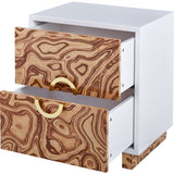 TOV Furniture Cavalli Lacquer Side Table | Brown Burl- TOV-OC4104