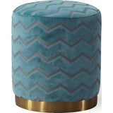 TOV Furniture Opal Moroccan Ottoman | Sky TOV-OC6112