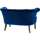 TOV Furniture Iris Velvet Settee | Navy- TOV-S102