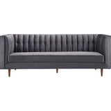 TOV Furniture Sebastian Velvet Sofa | Grey- TOV-S150