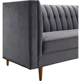 TOV Furniture Sebastian Velvet Sofa | Grey- TOV-S150