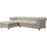 TOV Furniture Oxford Linen LAF Sectional | Beige TOV-S19-Sec-L