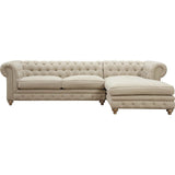 TOV Furniture Oxford Linen RAF Sectional | Beige TOV-S19-Sec-R