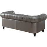 TOV Furniture Zahara Leather Sofa | Silver- TOV-S24