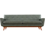 TOV Furniture Lyon Leather Sofa | Smoke Grey- TOV-S31