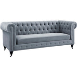 TOV Furniture Hanny Velvet Sofa | Grey- TOV-S48