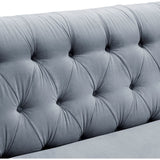 TOV Furniture Hanny Velvet Sofa | Grey- TOV-S48