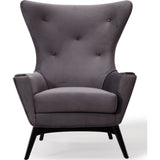 TOV Furniture Charlie Velvet Chair | Grey- TOV-S6104
