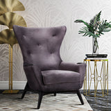 TOV Furniture Charlie Velvet Chair | Grey- TOV-S6104