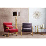 TOV Furniture Elle Velvet Chair | Grey- TOV-S6142