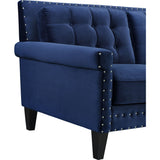 TOV Furniture Jonathan Velvet Sofa | Navy- TOV-S77