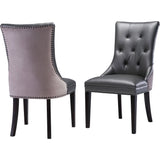 TOV Furniture Ester Grey Chair Set of 2 | Grey- TOV-G7210