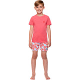 Tom & Teddy Boy's T-Shirt | Deep Sea Coral