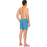 Tom & Teddy Men's Turtle Shorts | Blue & Lime