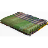 Wallace Sewell Eden Small Lambswool Pinstripe Throw | Multi-Green