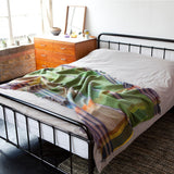 Wallace Sewell Eden Small Lambswool Pinstripe Throw | Multi-Green