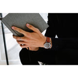 Triwa Brushed Grey Tio Watch | Brown Classic