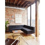 Gus* Modern Tobias Square Coffee Table | Walnut/Black ECCTTOBI-wn-bl