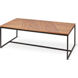 Gus* Modern Tobias Rectangular Coffee Table | Walnut/Black ECCTTOBR-wn-bl