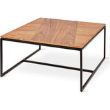 Gus* Modern Tobias Square Coffee Table | Walnut/Black ECCTTOBI-wn-bl