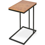 Gus* Modern Tobias Nesting Table | Walnut/Black ECNTTOBI-wn-bl