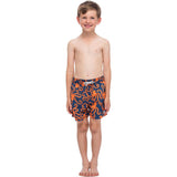 Tom & Teddy Octopus Swim Trunk | Blue/Orange / 1-2