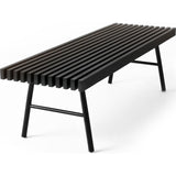 Gus* Modern Transit Bench | Black/Black Ash ECBNTRAN-bp-ab