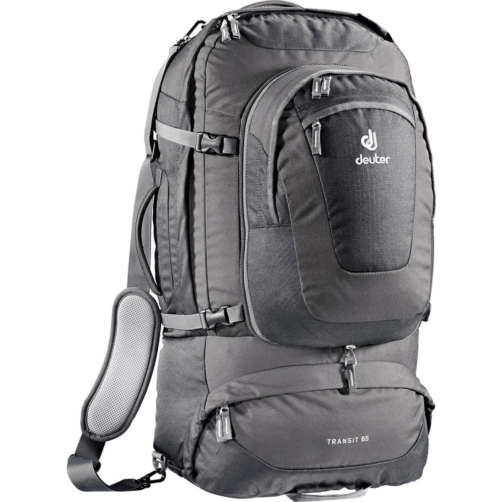 Deuter Transit 65L Travel Backpack Black/Anthracite 35219 75200 – Sportique