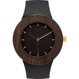 Analog Carpenter Leather & Blackwood Wood Watch | Markings