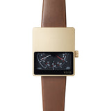 VOID V02 Matte Gold Analogue Watch | Light Brown Leather V02MKII-GO/LB
