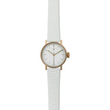 VOID V03P Copper Round Petite White Watch | White Lizard Pattern V03P-CO/WL/WH