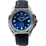 Lum-Tec V8 Big Date Watch - Black Croc Leather Strap