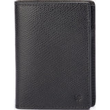 Hook & Albert Leather Vertical Bi-Fold Wallet | Black VBFWL-BLK-OS