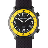Armogan Syracuse N24 Diving Watch | Yellow/Black Steel SYB22N7Y2