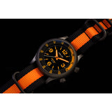 Lum-Tec Vortex D3 Solar Watch| Black/Orange