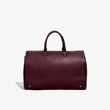 Hook & Albert Women's Garment Weekender Bag | Leather Taupe w/ Gunmetal Zipper LDGWB-TUP-GNM