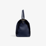 Hook & Albert Women's Garment Weekender Bag | Leather Taupe w/ Gunmetal Zipper LDGWB-TUP-GNM