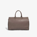 Hook & Albert Women's Garment Weekender Bag | Leather Taupe w/ Gunmetal Zipper LDGWB-TUP-GNM