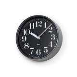 Lemnos Riki Steel Clock | Black