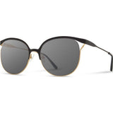 Shwood Odessa Sunglasses | Obsidian/Gold -Grey Polarized WWTO2O2GP