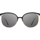 Shwood Odessa Sunglasses | Obsidian/Gold -Grey Polarized WWTO2O2GP