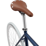 Sole Bicycles Whaler Fixed Single Speed Bike | Navy Blue/White Rims Sole 060-55