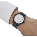 Projects Watches Reveal 40mm White Watch | Black Leather 7203 WL40