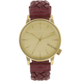 Komono Winston Watch | Woven Burgundy KOM-W2030