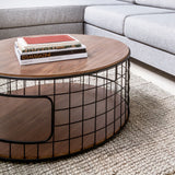 Gus* Modern Wireframe Coffee Table | Black/Walnut ECCTWIRE-bp-wn